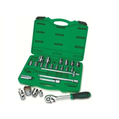 Набор головок 1/2" 8-32мм 24предм. 6гр. TOPTUL Набор головок 1/2" 8-32мм 24предм. 6гр. TOPTUL