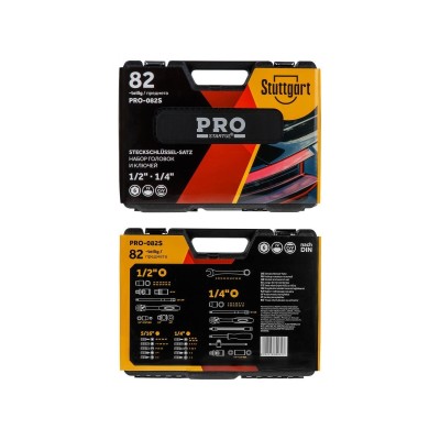 Набор головок и ключей 82пр. 1/4",1/2" PRO STARTUL STUTTGART (PRO-082S) Набор головок и ключей 82пр. 1/4",1/2" PRO STARTUL STUTTGART (PRO-082S)