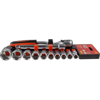 Набор головок 3/8" 10-24мм 12предм. PRO STARTUL (PRO-41438) Набор головок 3/8" 10-24мм 12предм. PRO STARTUL (PRO-41438)
