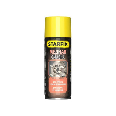 Смазка медная STARFIX (аэрозоль) 520 мл Смазка медная STARFIX (аэрозоль) 520 мл