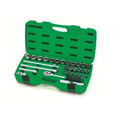 Набор головок 1/2" 8-32мм 31предм. 6гр. TOPTUL Набор головок 1/2" 8-32мм 31предм. 6гр. TOPTUL