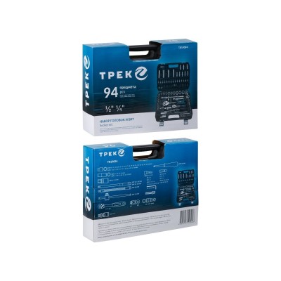 Набор головок и бит 94пр. ТРЕК Набор головок и бит 94пр. ТРЕК
