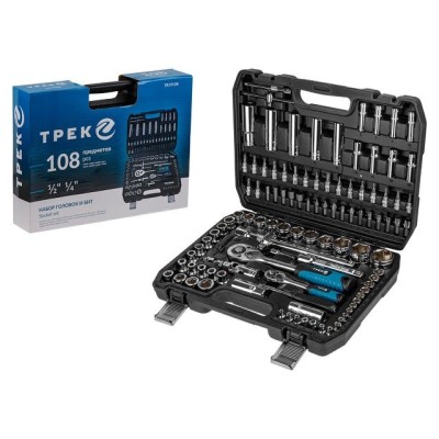 Набор головок и бит 108пр. ТРЕК Набор головок и бит 108пр. ТРЕК