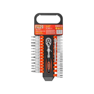 Набор головок и бит 28пр. 1/4" PRO STARTUL (PRO-42814) Набор головок и бит 28пр. 1/4" PRO STARTUL (PRO-42814)