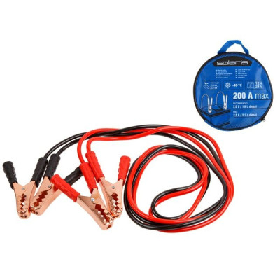 Провода прикуривания 200 Ампер SOLARIS Провода прикуривания 200 Ампер SOLARIS