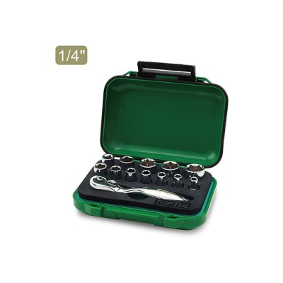Набор головок MINI 1/4" 4-13мм 13предм. 6гр. TOPTUL Набор головок MINI 1/4" 4-13мм 13предм. 6гр. TOPTUL