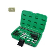 Набор головок 1/4" 4-14мм 41предм. 6гр. TOPTUL