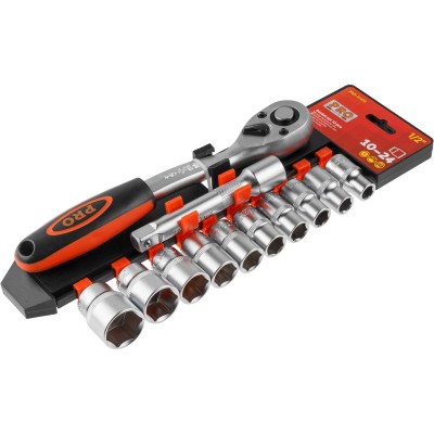 Набор головок 1/2" 10-24мм 12предм. PRO STARTUL (PRO-41412) Набор головок 1/2" 10-24мм 12предм. PRO STARTUL (PRO-41412)