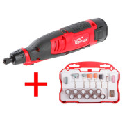 Аккум. гравер WORTEX MG 1213 ELi в кор. + аксессуары + АКЦИЯ! (Набор для гравера 40 пр.)