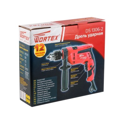 Дрель ударная WORTEX DS 1306-2 в кор. 650 Вт, 1 скор, 25 мм в дер., ключевой патрон 13 мм. Дрель ударная WORTEX DS 1306-2 в кор. 650 Вт, 1 скор, 25 мм в дер., ключевой патрон 13 мм.