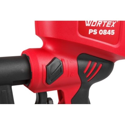 Краскораспылитель электрический WORTEX PS 0845 в кор. 450 Вт, 800 мл/мин, 0.9 л бак Краскораспылитель электрический WORTEX PS 0845 в кор. 450 Вт, 800 мл/мин, 0.9 л бак