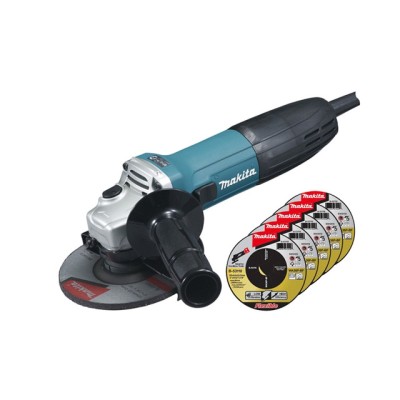 Одноручная углошлифмашина MAKITA GA 5030 X3 в кор. + 5 отрезных кругов Одноручная углошлифмашина MAKITA GA 5030 X3 в кор. + 5 отрезных кругов