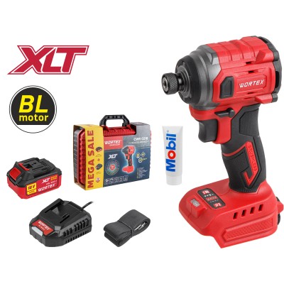 Аккум. ударный гайковерт/винтоверт WORTEX CWR 0218 в чем. XLT 1x4 А*ч, БЕСЩЕТ., 18 В, 220 Н*м Аккум. ударный гайковерт/винтоверт WORTEX CWR 0218 в чем. XLT 1x4 А*ч, БЕСЩЕТ., 18 В, 220 Н*м