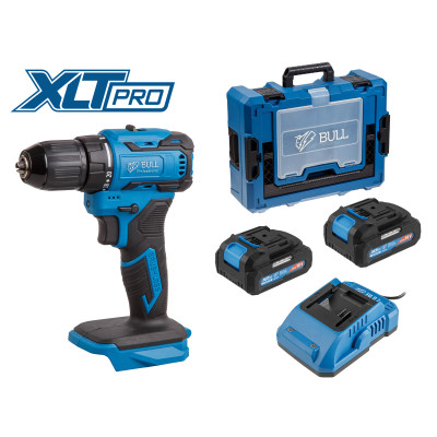 Аккум. дрель-шуруповерт BULL SR 1804 Xcase XLTpro БЕСЩЕТ., Импульс., 18 В, 45 Н*м, 2х2 А*ч, з/у 2 А Аккум. дрель-шуруповерт BULL SR 1804 Xcase XLTpro БЕСЩЕТ., Импульс., 18 В, 45 Н*м, 2х2 А*ч, з/у 2 А