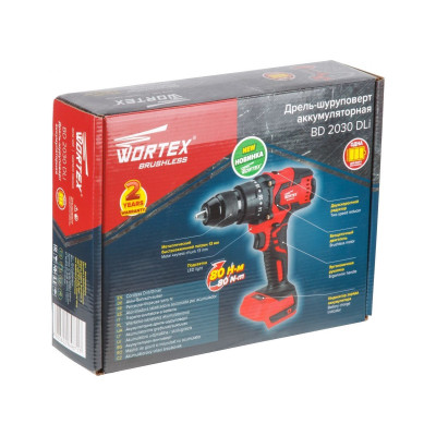 Аккум. дрель-шуруповерт WORTEX BD 2030 Dli в кор. ALL1 XLT SOLO БЕСЩЕТ., 18 В, 80 Н*м, БЗП(мет.) 13 Аккум. дрель-шуруповерт WORTEX BD 2030 Dli в кор. ALL1 XLT SOLO БЕСЩЕТ., 18 В, 80 Н*м, БЗП(мет.) 13