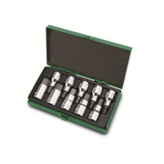 Набор бит шестигр. под головку 1/2" 10пр. 4-19мм TOPTUL