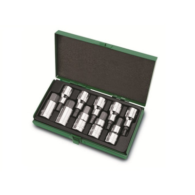 Набор бит шестигр. под головку 1/2" 10пр. 4-19мм TOPTUL Набор бит шестигр. под головку 1/2" 10пр. 4-19мм TOPTUL