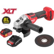Аккум. углошлифмашина WORTEX CAG 1812-2 E в кор. XLT SET БЕСЩЕТ., 18 В, 125 мм, 3000-8500 об/мин