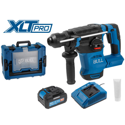 Аккум. перфоратор BULL CBH 1826 Xcase, XLTpro, БЕСЩЕТ., 18 В, 2.6 Дж, 26 мм, 1x4 А*ч, з/у Аккум. перфоратор BULL CBH 1826 Xcase, XLTpro, БЕСЩЕТ., 18 В, 2.6 Дж, 26 мм, 1x4 А*ч, з/у