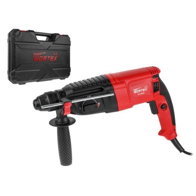 Перфоратор WORTEX LX RH 2628 в чем. 800 Вт, 2.8 Дж, 26 мм, 3 режима, SDS-plus, Vario-lock Перфоратор WORTEX LX RH 2628 в чем. 800 Вт, 2.8 Дж, 26 мм, 3 режима, SDS-plus, Vario-lock