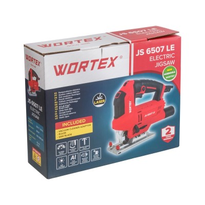 Лобзик электрический WORTEX JS 6507 LE в кор. 650 Вт, 500-3000 ход/мин, пропил до 65 мм Лобзик электрический WORTEX JS 6507 LE в кор. 650 Вт, 500-3000 ход/мин, пропил до 65 мм