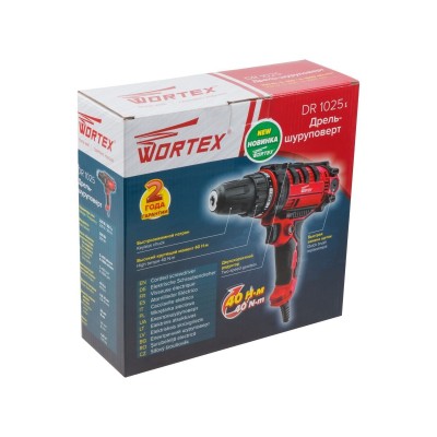 Дрель-шуруповерт WORTEX DR 1025 в кор. 300 Вт, 40 Нм, 2 скор., быстрозажимной патрон: 10 мм Дрель-шуруповерт WORTEX DR 1025 в кор. 300 Вт, 40 Нм, 2 скор., быстрозажимной патрон: 10 мм
