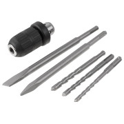 Перфоратор BULL BH 2602 в чем. Xcase 800 Вт, 3.0 Дж, 4 реж. + 2 зубила, 3 сверла, БЗП в комплекте