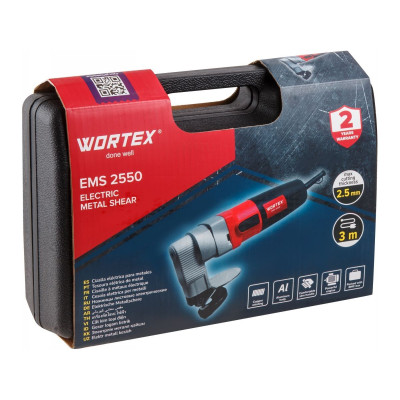 Ножницы листовые WORTEX EMS 2550 в чем. 500 Вт, 1800 ход./мин., 3 м кабель Ножницы листовые WORTEX EMS 2550 в чем. 500 Вт, 1800 ход./мин., 3 м кабель