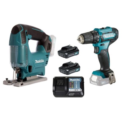 Аккум. дрель-шуруповерт MAKITA CXT DF 333 DWYE в кор. + Аккум. лобзик MAKITA JV 101 D Аккум. дрель-шуруповерт MAKITA CXT DF 333 DWYE в кор. + Аккум. лобзик MAKITA JV 101 D