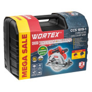 Аккум. циркулярная пила WORTEX CCS 1819-1 в чем. ALL1 XLT SET БЕСЩЕТ., 18 В, 185 мм, до 63 мм