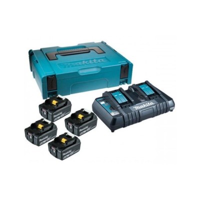 Комплект аккумулятор LXT 18.0 В BL1860B 4 шт. + зарядное устройство DC18RC в кейсе Комплект аккумулятор LXT 18.0 В BL1860B 4 шт. + зарядное устройство DC18RC в кейсе