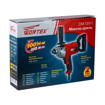 Миксер-дрель WORTEX DM 1311-1 в кор. 1100 Вт, 1 скор., M14. Миксер-дрель WORTEX DM 1311-1 в кор. 1100 Вт, 1 скор., M14.
