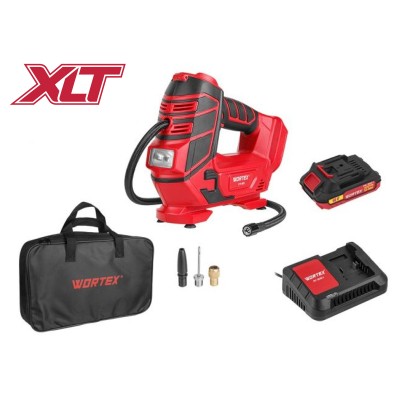 Аккум. компрессор WORTEX CTI 1811 в кор. ALL1 XLT SET 18 В, 11 бар, 12 л/мин, 1х2 А*ч, зу Аккум. компрессор WORTEX CTI 1811 в кор. ALL1 XLT SET 18 В, 11 бар, 12 л/мин, 1х2 А*ч, зу