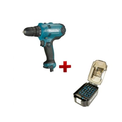Дрель-шуруповерт MAKITA DF 0300 в кор. + АКЦИЯ Набор насадок E-03084 Дрель-шуруповерт MAKITA DF 0300 в кор. + АКЦИЯ Набор насадок E-03084