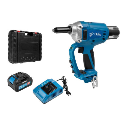 Аккум. заклепочный пистолет BULL CRG 1018 в чем. XLTpro, БЕСЩЕТ., 25 мм, 10000 Н, 1х4 А*ч Аккум. заклепочный пистолет BULL CRG 1018 в чем. XLTpro, БЕСЩЕТ., 25 мм, 10000 Н, 1х4 А*ч