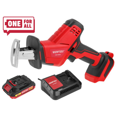 Аккум. сабельная пила WORTEX CSR 1018 E в чем. ALL1 XLT SET 18В, 1 акк., 2 Ач, дер. 100 мм Аккум. сабельная пила WORTEX CSR 1018 E в чем. ALL1 XLT SET 18В, 1 акк., 2 Ач, дер. 100 мм