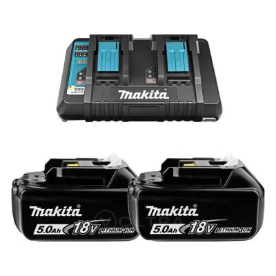 Комплект аккумулятор LXT 18.0 В BL1850B 2 шт. + зарядное устройство DC18RD Комплект аккумулятор LXT 18.0 В BL1850B 2 шт. + зарядное устройство DC18RD