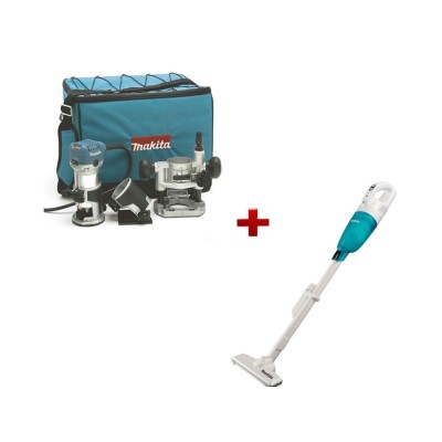 Фрезер кромочный MAKITA RT 0700 CX2 + АКЦИЯ Аккум. пылесос CL117FDX1 Фрезер кромочный MAKITA RT 0700 CX2 + АКЦИЯ Аккум. пылесос CL117FDX1