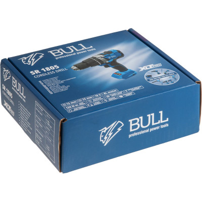 Аккум. дрель-шуруповерт BULL SR 1805 в кор. XLTpro SOLO БЕСЩЕТ., 18 В, 120 Н*м, БЗП(мет.) 13 мм Аккум. дрель-шуруповерт BULL SR 1805 в кор. XLTpro SOLO БЕСЩЕТ., 18 В, 120 Н*м, БЗП(мет.) 13 мм