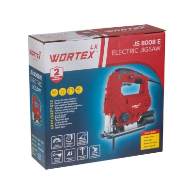 Лобзик электрический WORTEX LX JS 8008 E в кор. 800 Вт, 500-3350 ход/мин, пропил до 80 мм, алюм.под. Лобзик электрический WORTEX LX JS 8008 E в кор. 800 Вт, 500-3350 ход/мин, пропил до 80 мм, алюм.под.