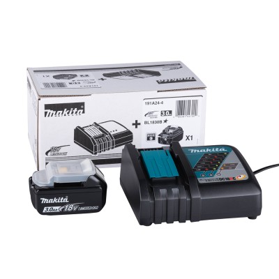 Комплект аккумулятор LXT BL1830B MAKITA + зарядное DC18RC Комплект аккумулятор LXT BL1830B MAKITA + зарядное DC18RC