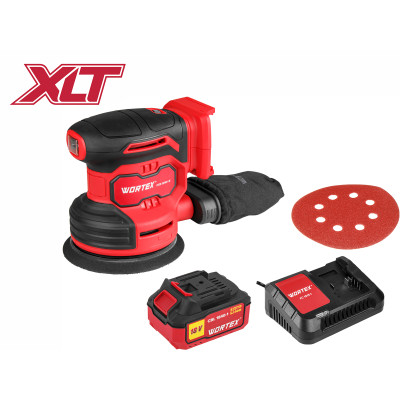 Аккум. эксцентриковая шлифмашина WORTEX COS 1218-1 E в кор. ALL1 XLT SET 18В, 125 мм, 6000-13000 Аккум. эксцентриковая шлифмашина WORTEX COS 1218-1 E в кор. ALL1 XLT SET 18В, 125 мм, 6000-13000