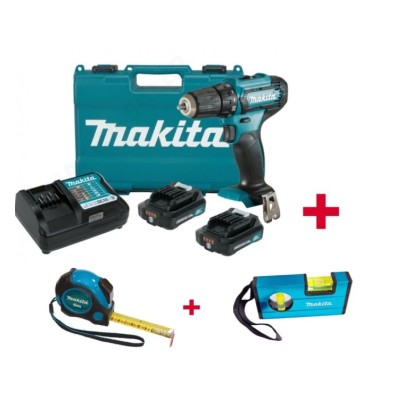 Аккум. дрель-шуруповерт MAKITA CXT DF 333 DWAE + АКЦИЯ рулетка и пузырьковый уровень в подарок Аккум. дрель-шуруповерт MAKITA CXT DF 333 DWAE + АКЦИЯ рулетка и пузырьковый уровень в подарок