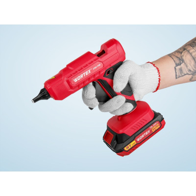 Аккум. клеевой пистолет WORTEX CGG 1118 в кор. ALL1 XLT с акб и з/у SET 18В, 11 мм Аккум. клеевой пистолет WORTEX CGG 1118 в кор. ALL1 XLT с акб и з/у SET 18В, 11 мм