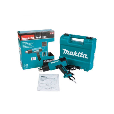 Термовоздуходувка MAKITA HG 6031 VK в чем. + набор сопл Термовоздуходувка MAKITA HG 6031 VK в чем. + набор сопл