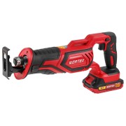 Аккум. сабельная пила WORTEX CSR 1118 E в кор. ALL1 XLT SET 18В, 1 акк., 2 Ач, дер. 115 мм