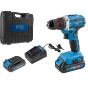 Аккум. дрель-шуруповерт BULL SR 1803 в чем. БЕСЩЕТ., 18 В, 50 Н*м, 2*2 А*ч акб, БЗП 10 мм