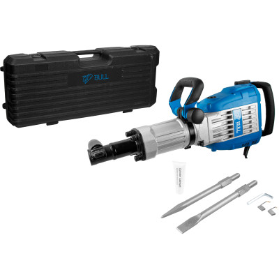 Отбойный молоток BULL SH 1502 1700 Вт, 55 Дж, HEX 30, конст. электр., 1650 уд/мин Отбойный молоток BULL SH 1502 1700 Вт, 55 Дж, HEX 30, конст. электр., 1650 уд/мин