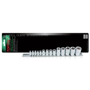 Набор головок 1/4", 3/8", 1/2" "звездочка" E4-E24мм 14предм. на подвесе TOPTUL