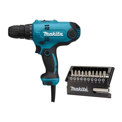 Дрель-шуруповерт MAKITA DF 0300 в кор. + набор бит (11 шт.) Дрель-шуруповерт MAKITA DF 0300 в кор. + набор бит (11 шт.)